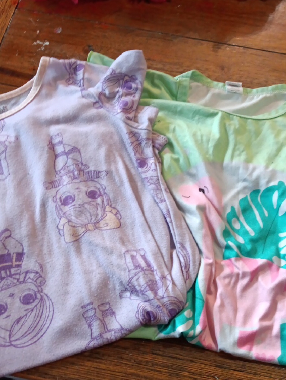 Bundle Of Girls' Lol Doll And Green Dino Girl  Sleepers .